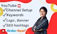 create youtube channel with full setup