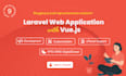 develop laravel web application with vuejs