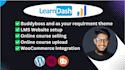 design online course related  website using learndash lms