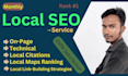 monthly local SEO service for google rankings, gmb account