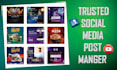 design social media post and content