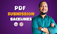 do 50 PDF submission backlinks or article on document sharing sites