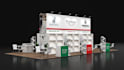 create 3d exhibition booth, stall and kiosk design with realistic rendering