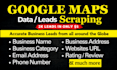 scrape google map data for b2b lead generation, data extraction, emails scraping