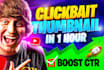 design attractive eye catchy youtube thumbnail
