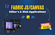 develop a custom fabric js and konva js image editor web application