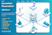 create custom 2d and 3d isometric explainer lottie animation