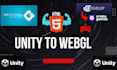 create webgl games, HTML5 games, publish unity webgl games