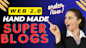 create web 2 0 super blogs with login SEO backlinks