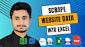 convert website data into an excel sheet