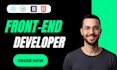 build restaurant, ecommerce and agency, react front end modern website