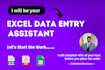 do excel data entry, data entry, copy paste and website data entry tasks