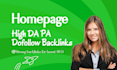 create high da homepage SEO backlinks
