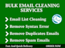 clean verify and scrub your bulk email list to zero bounce