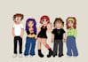 draw you in the style of a scott pilgrim cartoon character