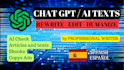 correct and write any text generated by chat gpt