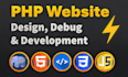 develop, design and fix PHP website