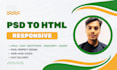 psd to html conversion with responsive bootstrap design
