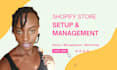 provide shopify management for fashion brands