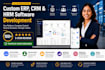 develop custom erp, CRM and  hrm software development