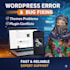 fix wordpress errors, bugs and optimize site speed