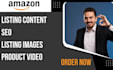 create amazon content, listing images, product videos