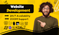 do website development, build custom website, frontend, full stack web developer