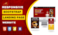 design modern html css bootstrap landing page website