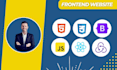 be your front end web developer using HTML, CSS, javascript and bootstrap