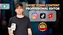 be your short form video editor for tiktok, reels and youtube shorts