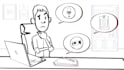 2d cartoon animation video in whiteboard style