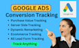 setup google ads conversion tracking,ga4 ecommerce tracking with gtm