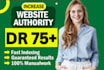 increase domain rating ahrefs DR 70 plus with high quality seo backlinks