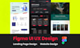 design professional landing page UI UX design in figma