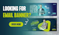 design professional email banner, email signature, and email header