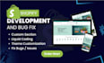 do shopify custom coding and bug fix