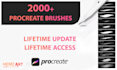 delivery 2000plus procreate brushes pack for procreate