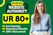 increase domain url rating ahrefs ur 80 plus guaranteed