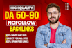 create high authority white hat da 50 to 90 nofollow backlinks for off page SEO