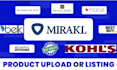upload product listing on mirakl