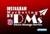 send instagram direct message or dms for promote your business