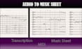 transcribe your song into music sheet