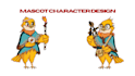 draw cute cartoon animal characters or mascot