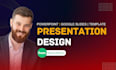 design powerpoint presentation, master template and google slides