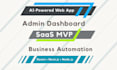 build a custom ai powered web app, saas mvp, and dashboard