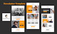 design mailchimp email template newsletter