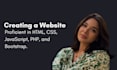do web development in HTML CSS javascript, bootsrap and php