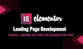 convert figma design into a responsive landing page using elementor pro