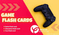 create a game flash card for you