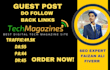 write and publish unique guestpost on tech magazines